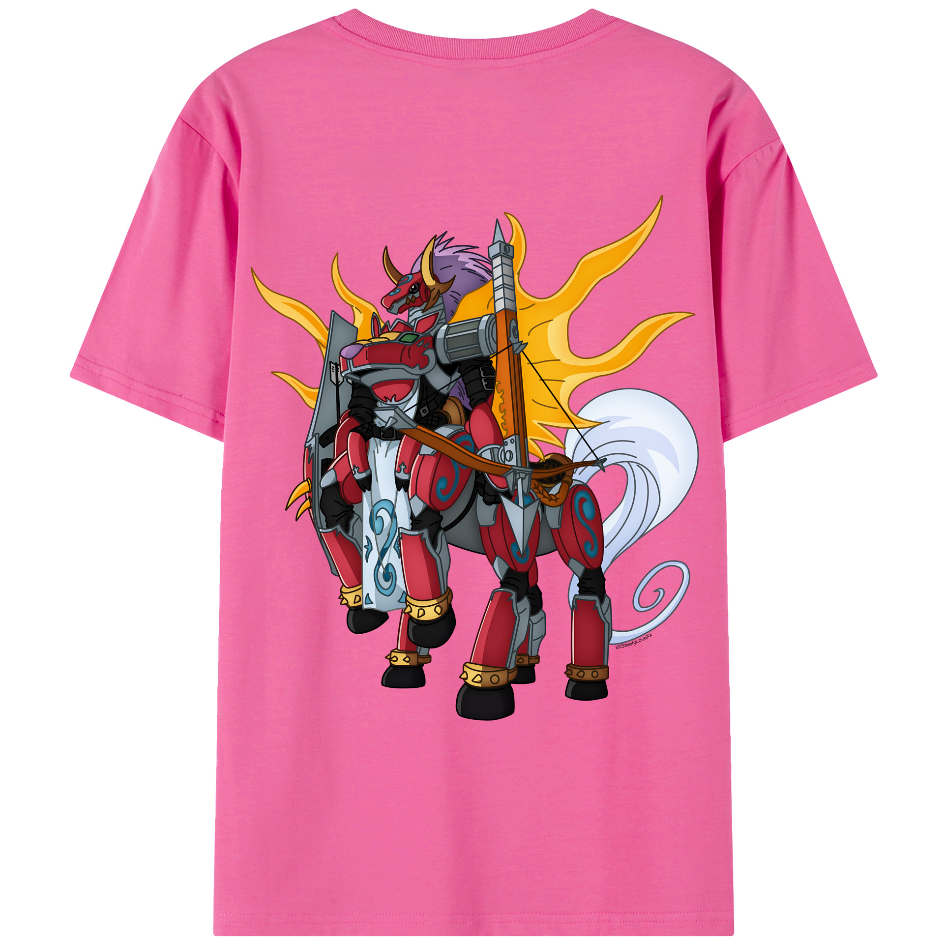 （画像用） Digimon デジタルモンスター/デジモン レディース半袖Tシャツ(バックプリント)